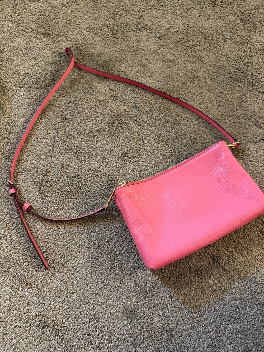 Coach Hot Pink Pebbled Leather Crossbody - Picture 5 of 6